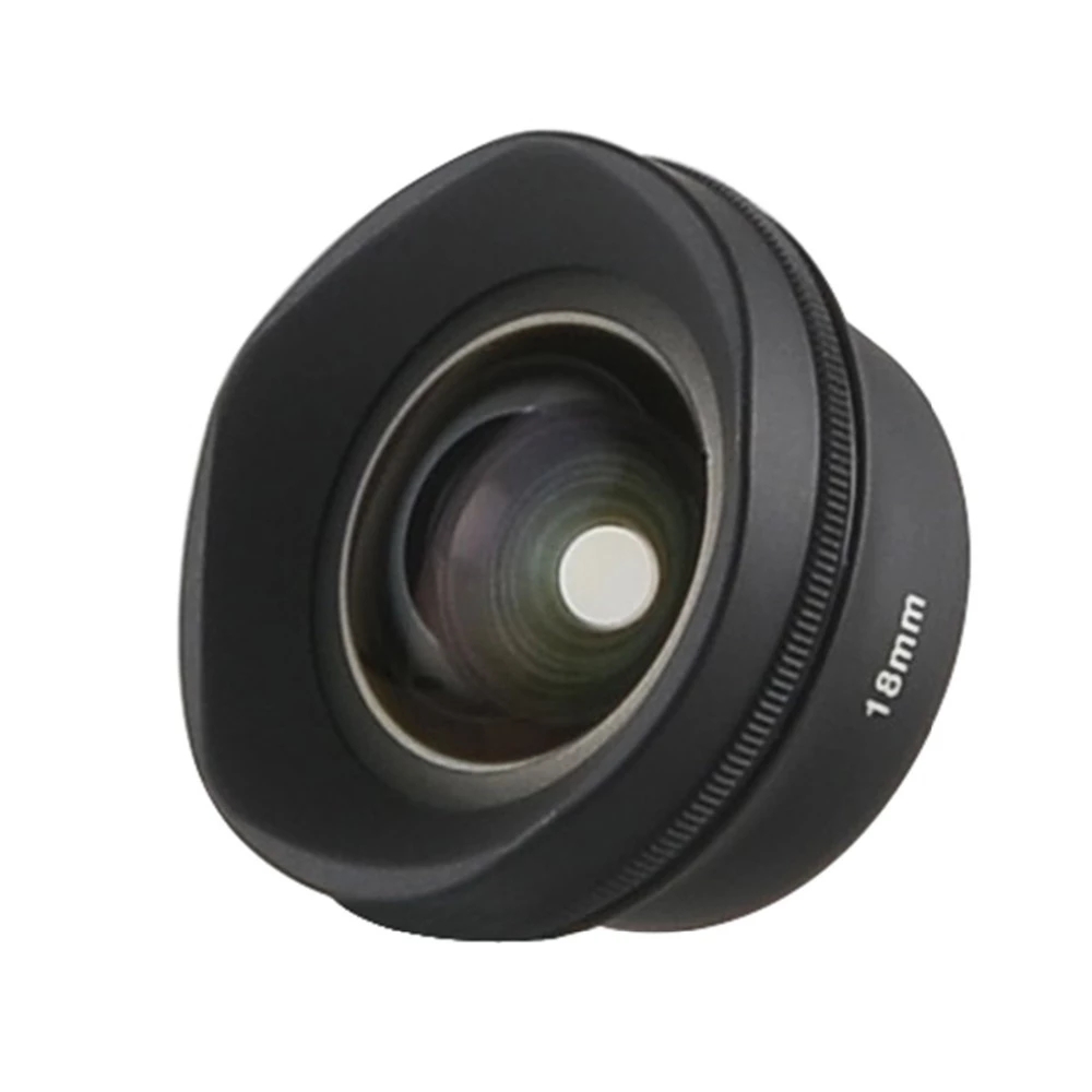 Sirui 18MM 와이드 앵글 10X 매크로 폰 렌즈 Fisheye 망원 세로 카메라 폰 렌즈 (iPhone 12 Pro 용 클립 어댑터 포함)